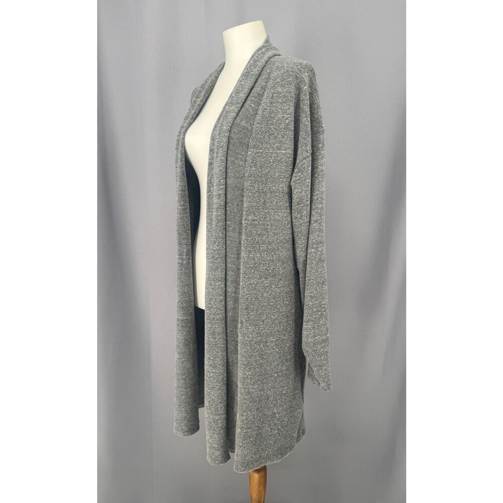 Joah Brown Gray Open-Front Cozy Cardigan - Picture 3 of 9